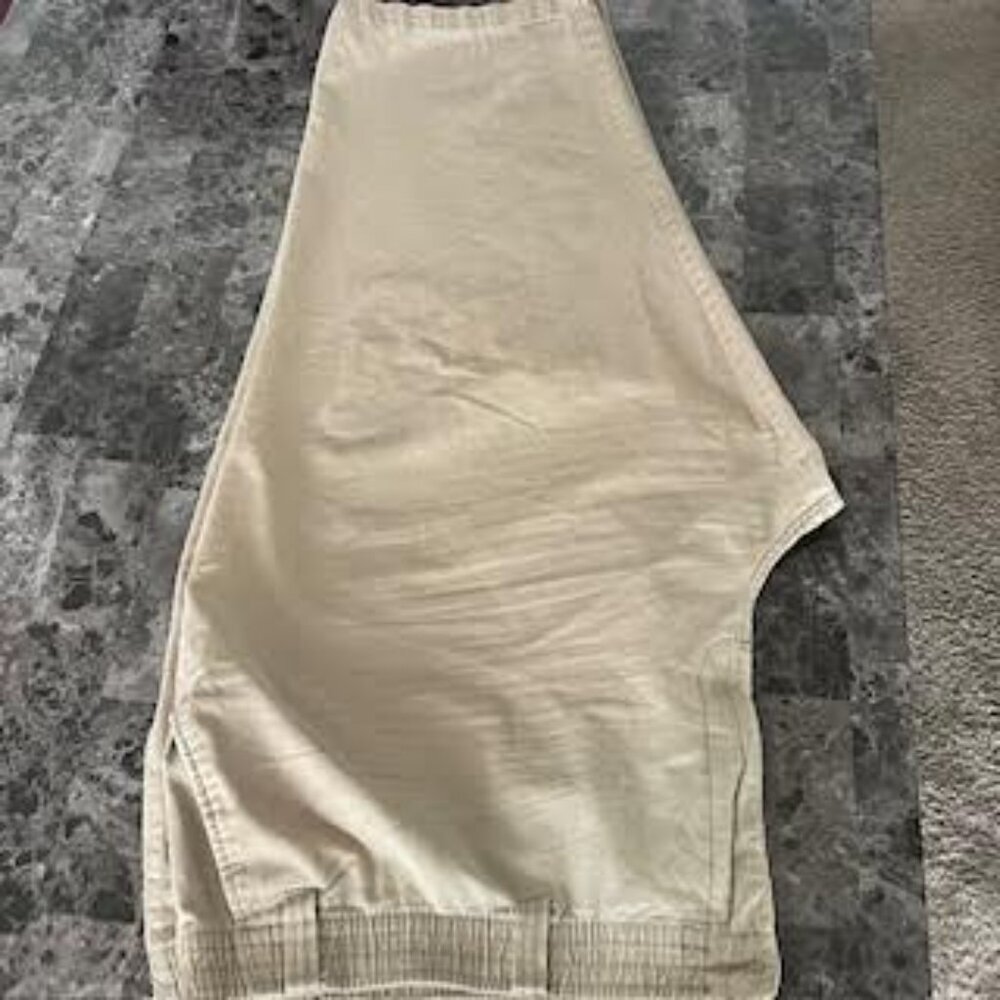 Harbor Bay DXL Men’s Big Tall Elastic Waist Pants 4XL 28 Khaki – Flaws
